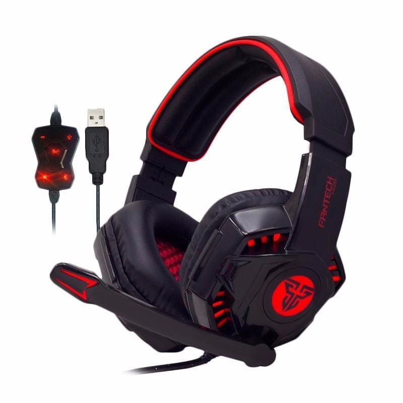 Headphone Gamming Red Black for Business and Gamming